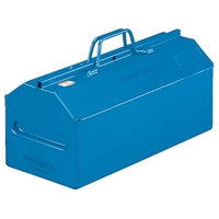 トラスコ中山 山型中皿付工具箱 461×201×261 ブルー FC608DU-1173189