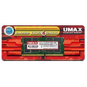 UMAX ノートパソコン用メモリー(4GB) SO-DIMM DDR4 2400 4GB JEDEC UM-SODDR4S-2400-4G-イメージ1