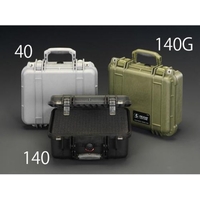 エスコ 万能防水ケース 黒 300×225×132mm(内寸) FCZ8071-EA657-140