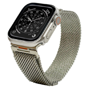 ラスタバナナ APPLE WATCH 4-11/SE1-3/ULTRA1-3 44/45/46/49MM ULTRA STYLE MESHステンレスバンド チタニウムゴールド RAWST4411TG-イメージ1