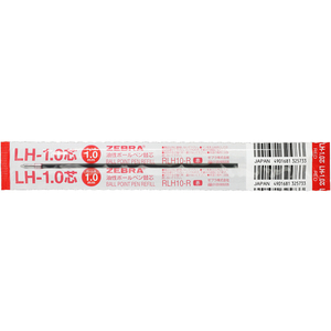 ゼブラ 油性ボールペン替芯LH-1.0芯 赤 1本 F849993-RLH10-R-イメージ1