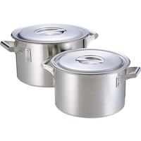 18-10ロイヤル半寸胴鍋 (XMD) 24cm 240mm170mm7.0L FCK7811-026003001