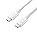 エレコム USB2．0ケーブル(認証品、C-C、やわらか耐久、PD対応) 2．0m オリジナル ホワイト EDCCYS20WH