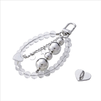 エレコム チャームストラップビーズ クリア P-STKHBECL