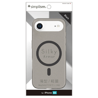 トリニティ iPhone Air用[Silky Armor] MagSafe対応 シルキータッチケース マットクリアブラック TR-IP25L1-SA-CLBK