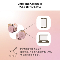 オーディオテクニカ ATH-SQ1TW2NC PK ワイヤレスイヤホン ピンク