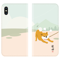 abbi FRIENDS iPhone XS Max用ケース手帳型 しばたさんダイアリーケース イヤイヤ ABF14592I65