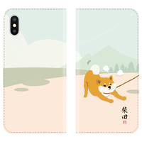 abbi FRIENDS iPhone XS Max用ケース手帳型 しばたさんダイアリーケース イヤイヤ ABF14592I65