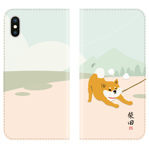 abbi FRIENDS iPhone XS Max用ケース手帳型 しばたさんダイアリーケース イヤイヤ ABF14592I65-イメージ1