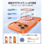 TORRAS iPhone17 Pro用 複合素材PC+TPUケース TORRAS OSTAND PRO オレンジ X00FX2925-イメージ5