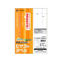 ヒサゴ エコノミーラベル A4 2面 100枚 F849430-ELM002
