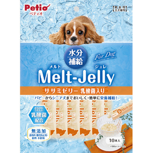 ペティオ メルトジュレ ForDog 水分補給 ササミゼリー乳酸菌入り(10本) ﾒﾙﾄｼﾞﾕﾚDOGｻｻﾐ10ﾎﾝ-イメージ1