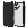 ラスタバナナ iPhone17用猫耳手帳ケース ブラック 9169IP5ABHPBK