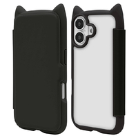 ラスタバナナ iPhone17用猫耳手帳ケース ブラック 9169IP5ABHPBK