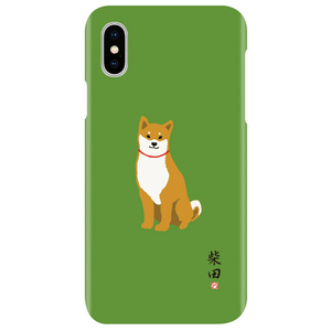 abbi FRIENDS iPhone XS Max用しばたさんケース グリーン ABF14593I65-イメージ1
