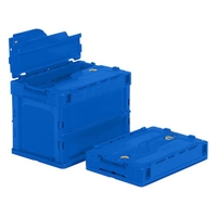 トラスコ中山 TRUSCO/オリコン 薄型折りたたみコンテナ 20L ロックフタ付 FCD304D-3677782