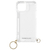 PHONECKLACE iPhone 15 Plus用ストラップ用リング付きクリアケース ゴールドチャーム PN25593I15PL-イメージ1