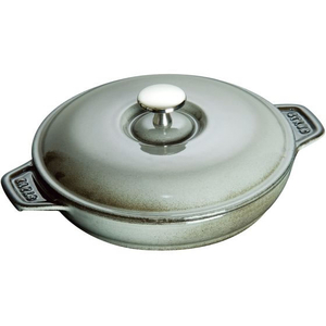 STAUB ストウブ ラウンドホットプレート 20cm グレー 40509-578 FC558LZ-8877730-イメージ1