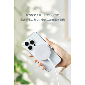 エレコム マグネットQi2 25W規格対応ワイヤレス充電器(25W・卓上) シルバー W-MA12SV-イメージ4