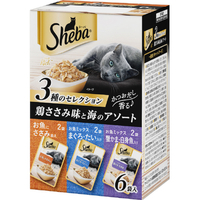 マースジャパンリミテッド シーバ リッチ 鶏ささみ味と海のアソート(35g 6袋パック) SRMﾄﾘｻｻﾐｳﾐﾉｱｿ-ﾄ6P