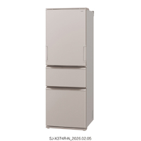 SHARP SJ-X374R-N 【両開き】374L 3ドア冷蔵庫 どっちもドア冷凍冷蔵庫