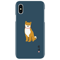 abbi FRIENDS iPhone XS Max用しばたさんケース ネイビー ABF14594I65