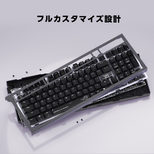 ASUS ROG Strix Morph 96 Wireless Gaming Keyboard ゲーミングキーボード ブラック STRIXMORPH96WLSNOW2US-イメージ14