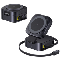 Baseus PicoGo 2-in-1 急速充電器 67W 巻き取り式USB-Cケーブル内蔵 Qi2対応 Cosmic Black P1027680012300