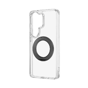 MSソリューションズ Galaxy S26 Ultra用耐衝撃ハイブリッドケース「UTILO Hybrid mag swing」 クリア/ブラック LN-26SG2CTHMSBK-イメージ1