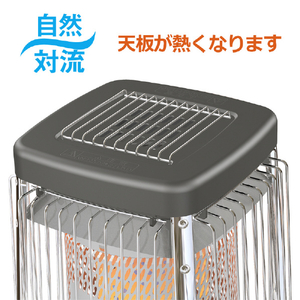 ダイニチ 18．5kW 19．0Lタンク 業務用石油ストーブ ダイニチブルーヒーター （H)メタリックグレー FM-19N3-H-イメージ3