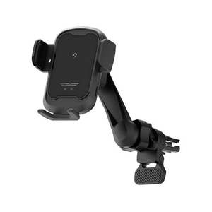 カシムラ 自動開閉式ワイヤレス充電ホルダー ロングアームエアコン取付 FCK643D-KW57-イメージ1