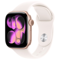 Apple Apple Watch Series 11(GPS + Cellularモデル)- 42mm Apple Watch Series 11 ローズゴールドアルミニウムケースとライトブラッシュスポーツバンド - S/M MF8E4J/A