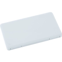 トラスコ中山 TRUSCO/携帯用樹脂製マスクケース 190X110X12mm ホワイト MSC-W FCA578K-2567080