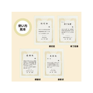 オキナ 賞状用紙A4横書 10枚入 F860318-SX-A4Y-イメージ4