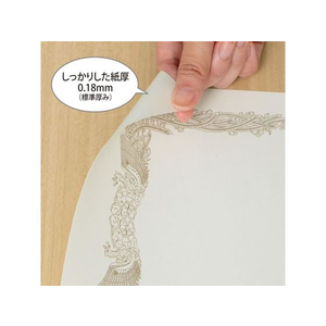 オキナ 賞状用紙A4横書 10枚入 F860318-SX-A4Y-イメージ5