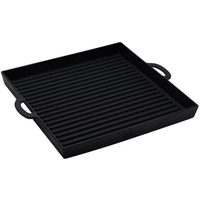 アサヒ 鉄 角型グリルプレート 波 H-250 FC896LU-7329200
