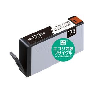 エコリカ リサイクルインクカートリッジ ブラック ECI-HP178B-V-イメージ1