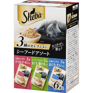 マースジャパンリミテッド シーバ リッチ シーフードアソート(35g 6袋パック) SRMｼ-ﾌ-ﾄﾞｱｿ-ﾄ6P-イメージ1