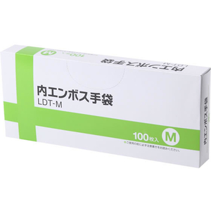 伊藤忠リーテイルリンク ポリエチレン手袋 内エンボス M クリア 100枚 FC93063-LDT-M-イメージ2