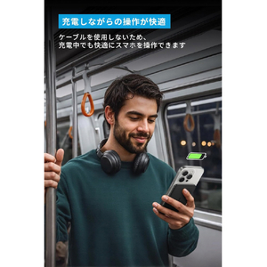 Anker Anker Nano Power Bank (5000mAh, MagGo, Slim) オレンジ A1665NO1-イメージ4