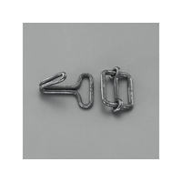 エスコ 平ゴムロープ金具セット 10組 黒 20mm FCB504N-EA628WL-91A