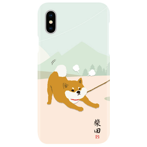 abbi FRIENDS iPhone XS Max用しばたさんケース イヤイヤ ABF14597I65-イメージ1