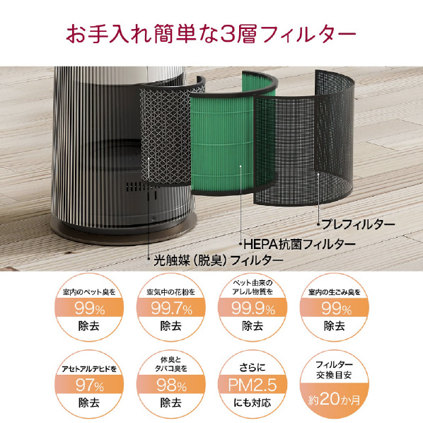 LGエレクトロニクス 温風・送風機能付き 3in1空気清浄機 ベージュ FS157PBP0 ターボ