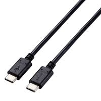 エレコム USB2．0ケーブル 2．0m(認証品、USB Type-C to USB Type-C) ブラック U2C-CC5PC20NBK