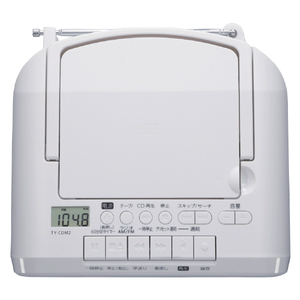 東芝 ミニCDラジカセ ピュアホワイト TYCDM2W-イメージ4
