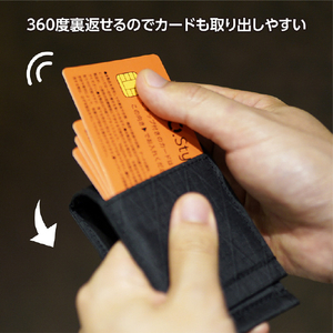 XGO.Style マグネット式カードケース CARD-CASE ブラック MX02-PT02-01-イメージ10