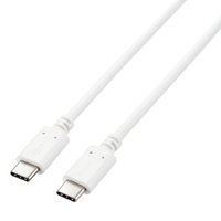 エレコム USB2．0ケーブル 2．0m(認証品、USB Type-C to USB Type-C) ホワイト U2CCC5PC20NWH