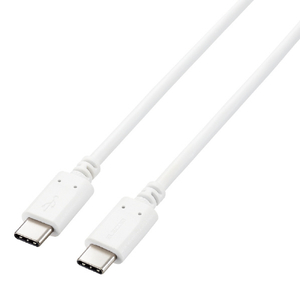 エレコム USB2.0ケーブル 2.0m(認証品、USB Type-C to USB Type-C) ホワイト U2C-CC5PC20NWH エレコム USB2.0ケーブル 2.0m(認証品、USB Type-C to USB Type-C) ホワイト U2C-CC5PC20NWH