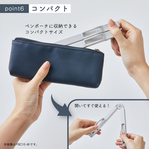 キングジム 折りたたみブッククリップ ツイップ 青 FCG546V-FBC10-B-イメージ6