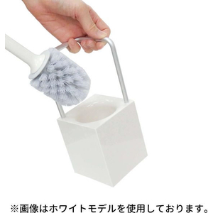 オーエ キューボ トイレブラシ ケース付き ホワイト FCE264Y-イメージ2